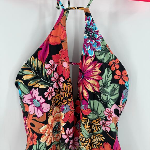 O'NEILL Reina Swimsuit Juniors Large NEW One Piece Tropical Santa Cruz Swim NWOT - Picture 10 of 14